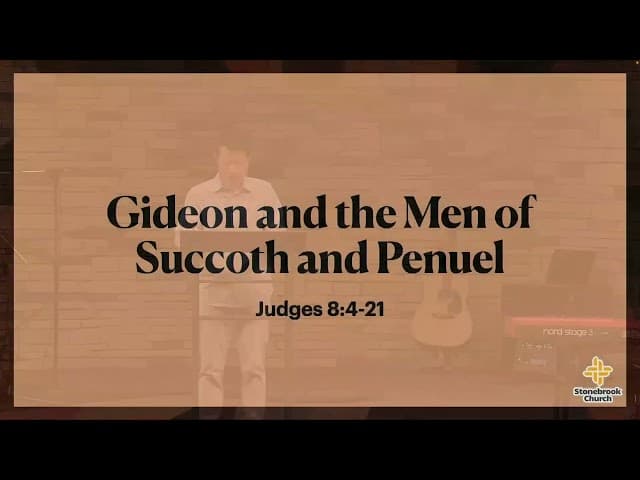 Judges 7:24-8:35 God's Law & Gideon's Ephod